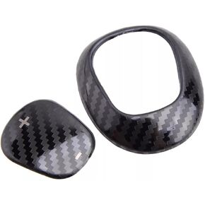 Gloss Black Gear Shift Knob Cover Trim Compatible with Chevrolet Cruze 2016-2019, Malibu 2016-2020 Accessories Interior Center Console Shifter Head Cove Trim