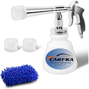 Car Cleaning Gun, CARFKA High Pressure Car Detailing Wash Gun 1L Foam Bottle Wash Spray Bottle Nozzle with Metal Spinner