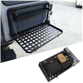 Tailgate Table Foldable Cargo Shelf Compatible with Ineos Grenadier 2020-2024, 2-Tier Aluminum Alloy Rear Foldable Storage Cargo Rack Luggage Holder Carrier Outdoor Camping Desk