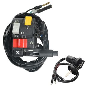 Electric Start Kill Light Choke Switch for Honda TRX 300 TRX300 TRX300FW 1998 1999 2000 with Ignition Key Switch