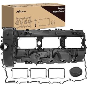 Nilight Engine Valve Cover Set for BMW 135i 335i 435i 535i 640i 740i 2011 2012 2013 2014 2015 2016 2017 2018 2019, for ActiveHybrid 2012-2016, X1 X3 X4 X5 X6 2011-2019, for 2014-2016 M235i M2, 3.0L