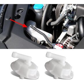 HAOBO 2PCS Radiator Coolant Reservoir Overflow Tank Cap with Joint, Coolant Reservoir Cap, 19102-PM5-A00 Car Replacement Accessories Radiator Cover for Honda Acura Accord Civic Pilot Insight Element