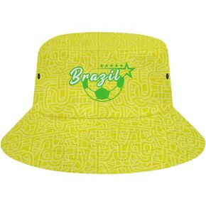 Soccer Nation Bucket Hat Beach Sun Hat Fisherman Hat for Men Women Soccer Fans Outdoor Travel Caps