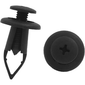 50Pcs Black Plastic Rivet Push-Type Expansion Screw Fastener Clips 9mm for Car Automotive Parts