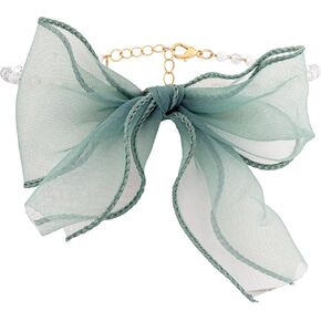 Chiffon Bow Coquette Velvet Choker Necklace Jewelry for Women, Bow Old Money Necklaces Outfit Aesthetic, Romantic Gifts for Women Trendy Stuff for Teen Girls In Their Her 20s