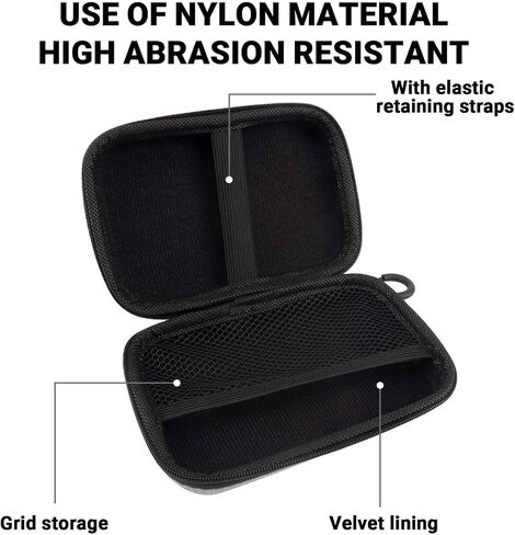 32-Slot black Portable SD Card Holder with 4 Individual Clear Plastic Memory Card Cases, SD Card Case with EVA Nylon Surface, Waterproof and Shockproof SD Card Storage for SD Cards in Saudi Arabia