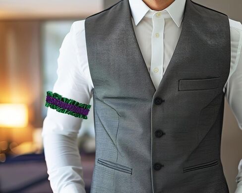 PENTA ANGEL Men Armband Garter 2Pcs 20s Anti Slip Stretchy Sleeve Shirt Holder Roaring Garters Belt for Women Party Costume in Kuwait