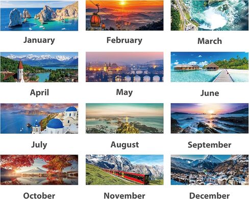 Wall Calendar 2024-2025 - Monthly Calendar July 2024 - December 2025, 14.8 x 11.4 Inches, 2024-2025 Wall Calendar with Julian Date, Perfect for Organizing in Saudi Arabia