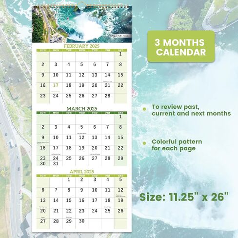 Wall Calendar 2024-2025 - Monthly Calendar July 2024 - December 2025, 14.8 x 11.4 Inches, 2024-2025 Wall Calendar with Julian Date, Perfect for Organizing in Saudi Arabia
