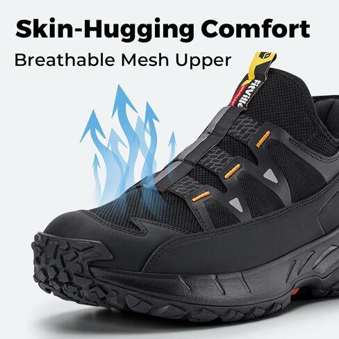 FitVille Extra Wide Sneakers for Men Slip-on Shoes for Men, Soft Comfortable Mens Wide Running Shoe, Slip Resistant Hiking Walking Shoes with Arch Support & Wide Toe Box in Kuwait