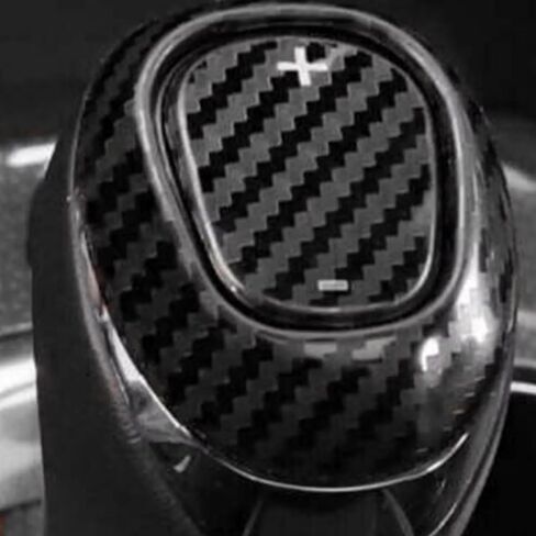 Gloss Black Gear Shift Knob Cover Trim Compatible with Chevrolet Cruze 2016-2019, Malibu 2016-2020 Accessories Interior Center Console Shifter Head Cove Trim in Kuwait