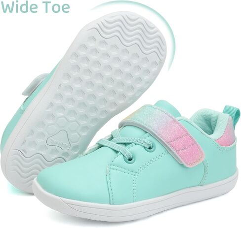 WateLves Toddler Little Kid Wide Barefoot The First Walking Shoes Girls Boys Leather Uniform Dress Shoes Lightweight Splay Naturally Minimalist Sneakers in Kuwait