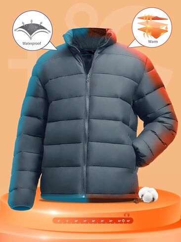 YGREYG Men's 3 in 1 Winter Coats Ski Jacket Winter Warm Snow Puffer Waterproof Outerwear Snowboarding Jackets in Saudi Arabia