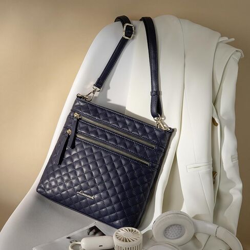 LOVEVOOK Crossbody Purses for Women, Multi Pocket Casual Crossbody Bag, Medium Shoulder Bag Vegan Leather Handbags in Saudi Arabia