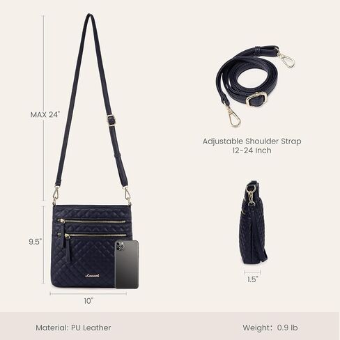 LOVEVOOK Crossbody Purses for Women, Multi Pocket Casual Crossbody Bag, Medium Shoulder Bag Vegan Leather Handbags in Saudi Arabia