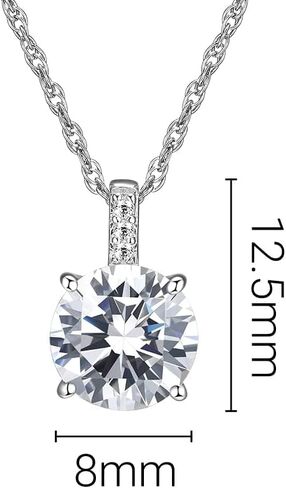 3-4 Ct CZ 925 Sterling Silver Necklace and Earring Sets for Women, Bridesmaid Jewelry Set, Bridal Jewelry Necklace Earrings Set, Silver or Gold Cubic Zirconia Necklace and Earring Set in Saudi Arabia