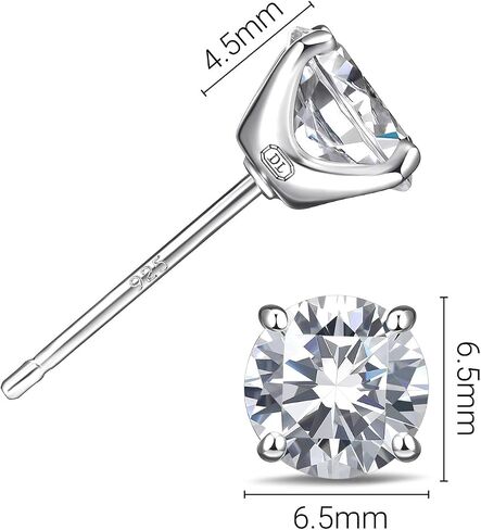 3-4 Ct CZ 925 Sterling Silver Necklace and Earring Sets for Women, Bridesmaid Jewelry Set, Bridal Jewelry Necklace Earrings Set, Silver or Gold Cubic Zirconia Necklace and Earring Set in Saudi Arabia