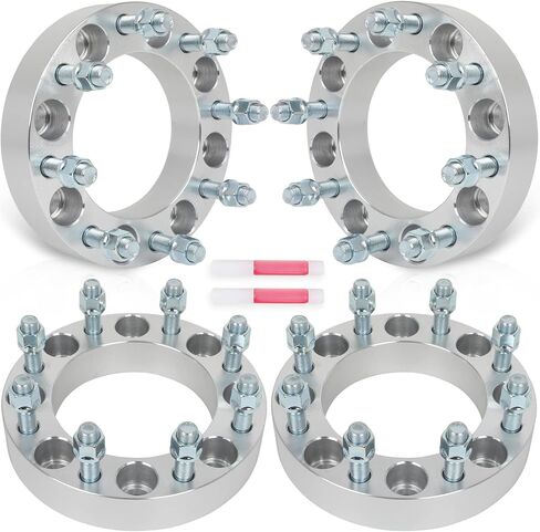 SCITOO 4Pcs 8x6.5 to 8x170 Wheel Adapters 1.5 inch Bore 126mm Studs 14x1.5 8 Lug Wheel Spacers No Hubcentric Fit for Ram 3500 2012-2022,for Ram 2500 2012-2022,for Nissan NV3500 2012-2014 in Saudi Arabia
