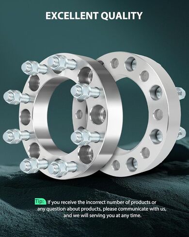 SCITOO 4Pcs 8x6.5 to 8x170 Wheel Adapters 1.5 inch Bore 126mm Studs 14x1.5 8 Lug Wheel Spacers No Hubcentric Fit for Ram 3500 2012-2022,for Ram 2500 2012-2022,for Nissan NV3500 2012-2014 in Saudi Arabia