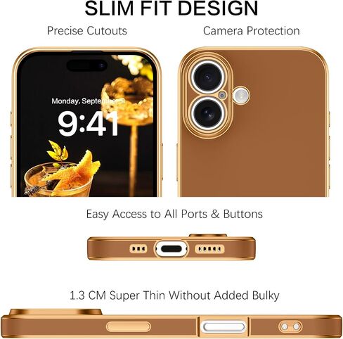 جراب VENINGO iPhone 16، جراب هاتف iPhone 16، مصنوع من مادة TPU الناعمة ذات المقاس النحيف مع مسند معصم قابل للتعديل ومقاوم للخدش وغير قابل للانزلاق وغطاء واقٍ مقاوم للصدمات لهاتف Apple iPhone 16 6.1 بوصة 2024، أخضر ماتشا in Kuwait
