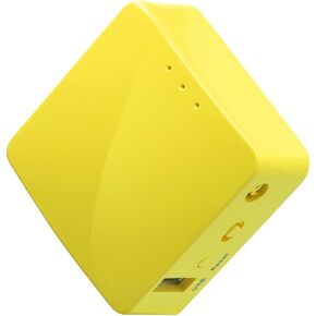 GL.iNet GL-MT300N-V2(Mango) Portable Mini Travel Wireless Pocket VPN WiFi Router - Access Point/Extender/WDS | OpenWrt | 2 x Ethernet Ports | OpenVPN/Wireguard VPN | USB 2.0 | 128MB RAM
