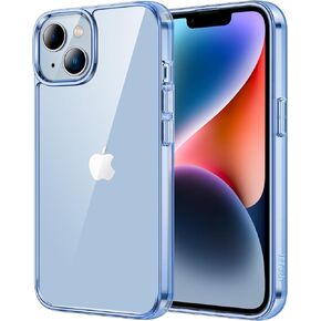 JETech Case for iPhone 14 Plus 6.7-Inch, Non-Yellowing Shockproof Phone Bumper Cover, Anti-Scratch Clear Back (Clear)