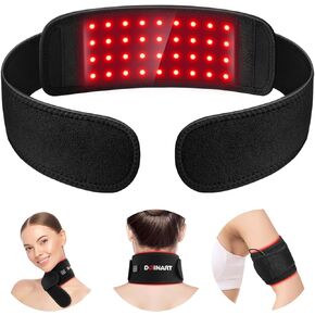 Red Light Therapy Belt for Neck, Portable Near Infrared Light Therapy for Face and Neck Chin Firming - Red Light Therapy Device Wearable Belt Neck Wrist Wrap Hand Unisex Gift in Saudi Arabia
