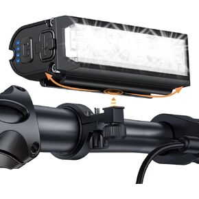 ONVIAN 2000 Lumen Bike Headlight Rechargeable, 4 LED Bike Light Modes for Night Riding, Sturdy Aluminum Alloy Installation for Bicycle Snowblower 4Wheelers Cycling MTB Headlights Handlebar Accessories