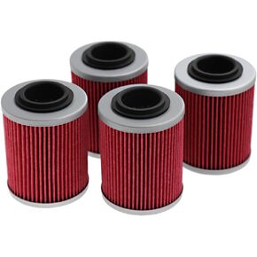 Oil Filter Replacement for Can-Am Outlander 330 400 450 500 570 650 800 850 1000 Replace# 420256188 711256188 KN152 HF152 (4Pcs)