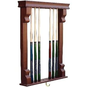 Hathaway Vintage Wall Billiard Pool Cue Rack
