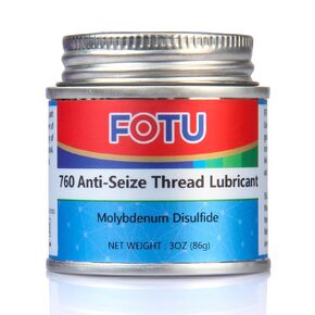 FOTU 760 Molybdenum Disulfide Anti-Seize Thread Lubricant，Automotive High Temp Brake Cams Grease ，Thread Compound ，Bolt & Screw Lube (3 Oz, 1-Pack)