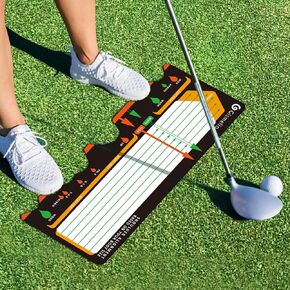 Golf Training Mat for Beginners | Posture Assistance and Entry-Level Stance Corrector | Golf Training Aids Pad for Men Women