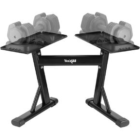 Yes4All Adjustable Dumbbell Stand With 25LBS Set Adjustable Dumbbells/Dumbbells Rack/Weight Rack with Strap