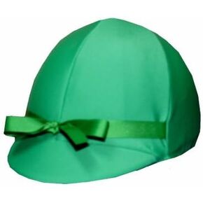 Equestrian Riding Helmet Cover - Kelly Green