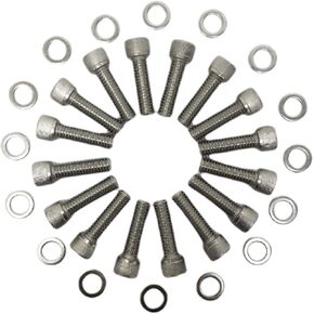 BBC Stainless-Steel Intake Manifold Bolt Kit 3/8-16 1-1/4" BOLTS Compatible with Chevrolet V8 Big Block V8 Engines 1958-2000 348 366 402 409 427 396 454 502 7.4L TBI Vortec