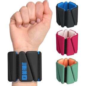 SPORTBIT Wrist & Ankle Weights for Women - Set of 2 (1lb Each), Silicone Surface, Adjustable Strap - Leg Weights, Wrist weights for Walking, Running, Yoga, Pilates, Dance, Aerobics, and More
