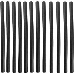Trampoline Pole Foam Sleeve for 32mm/1.26" Diameter Replacement Trampoline Enclosure Foam,38''Length,Protective Poles Cover Tube -Set of 12,Black