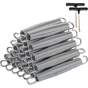yarlung 20 Pack 7 Inch Trampoline Springs with 2 T-Hooks, Stainless Steel Springs Replacement Parts for Skywalker, JumpKing, Upperbounce, Skybound in Saudi Arabia