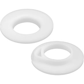 X AUTOHAUX 2 Pcs Front Lower Suspension Coil Spring Insulator E8TZ-5414-B for Ford F150 F250 F350 Super Duty Lower Spring Insulator Upper Bracket Insulator RWD Model Only