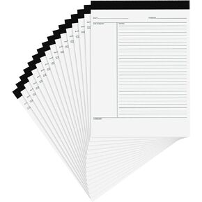 8 Pcs Writing Note Pads 8.5 x 11 Inches College Ruled Legal Pads Lined Paper Notebooks for Office School Teacher Students College Business, 45 Sheets Per Pad (Multicolor)
