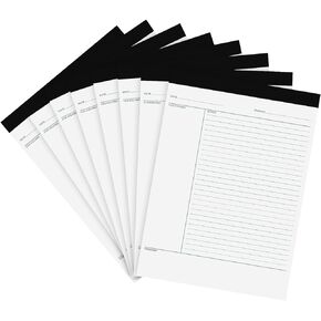 8 Pcs Writing Note Pads 8.5 x 11 Inches College Ruled Legal Pads Lined Paper Notebooks for Office School Teacher Students College Business, 45 Sheets Per Pad (Multicolor)