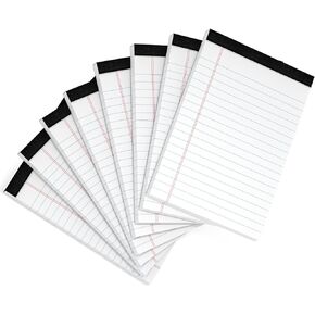 Legal Pads 4x6 Inch College Ruled Small Notepads Writing Note Pads for Work Study Taking Notes To do List, 30 Sheet/Pad Tear-Off Lined Paper Pads Memo & Scratch Pads for Office Home Car School, 8 Pack