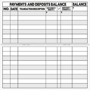 16 Pcs Low Vision Check Registers for Personal Checkbook Large Print Checkbook Register Transaction Checkbook Ledger Checking Account Ledger for Business Bank in Saudi Arabia
