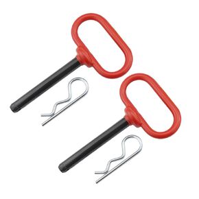 Trailer Tow Hitch Lock Pin and R-Clip, 3-5/8in x 1/2in – for Towing Cargo, Boat, RV, Car, Truck, Bike, ATV (1 Set)
