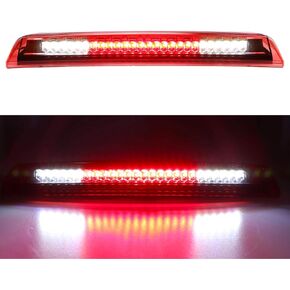 LED 3rd Brake Light Rear Tail Light Cargo Lamp High Mount Brake Light Fit for 2004-2015 Nissan Titan 2005-2016 Nissan Frontier 26590-EA800 (Chrome Housing Smoke Lens)
