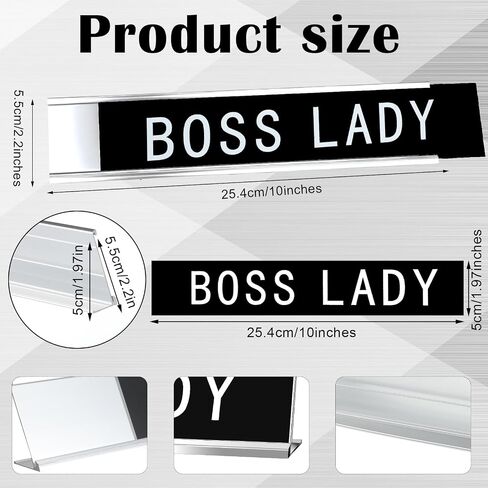 Funny Desk Signs for Office, Novelty Nameplate Office Decor Black Desk Plaque for Women Men Coworker Gift Home Supply Accessories, 10 x 2 Inch(Fixer of Everything) in Kuwait