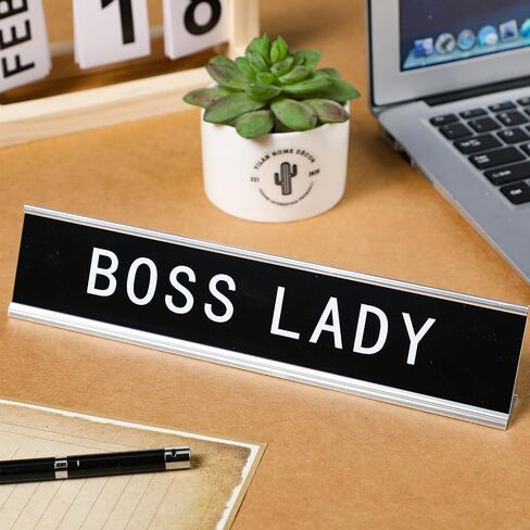 Funny Desk Signs for Office, Novelty Nameplate Office Decor Black Desk Plaque for Women Men Coworker Gift Home Supply Accessories, 10 x 2 Inch(Fixer of Everything) in Kuwait