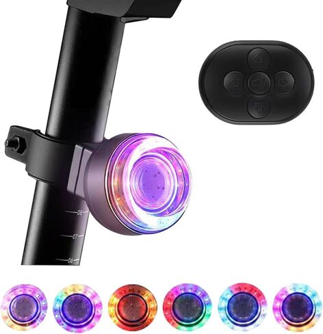 Smart Bike Tail Light for Night Ride, Safety Warning Waterproof and Durable, USB Rechargeable Night Riding 9 Light Modes,Brake Sensing Bicycle Rear Light are Suitable for All Kinds of Roads. in Saudi Arabia