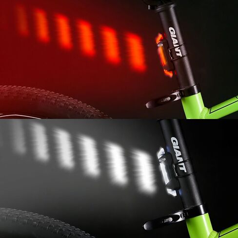 مجموعة إضاءة الدراجة الأمامية والخلفية القابلة لإعادة الشحن عبر USB، ضوء سكوتر 5 مصابيح LED 4 أوضاع للرأس الخلفي لركوب الدراجات وامض مصباح تحذير للسلامة in Kuwait