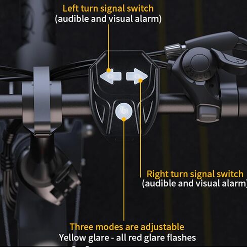 إشارات انعطاف دراجة SEEKING DEER، إشارات انعطاف الدراجة مرة أخرى مع جهاز تحكم عن بعد لاسلكي، ضوء دراجة خلفي LED قابل لإعادة الشحن، ضوء أمان للدراجة مقاوم للماء IPX44 ليلاً in Kuwait